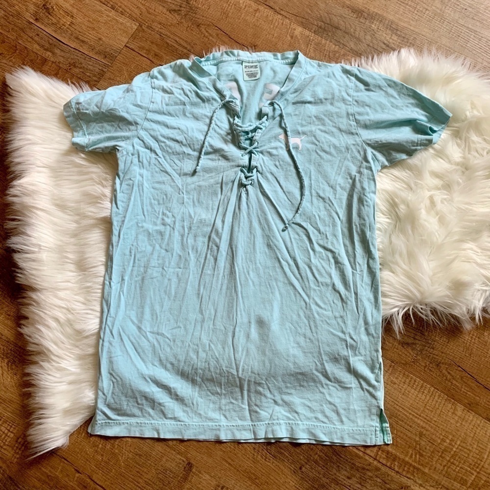 VS PINK Lace Up Campus Tee - Picture 5 of 6